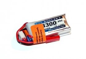 Dualsky 2s   300mAh - 30C - Dualsky med JST