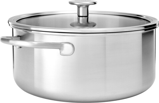 KitchenAid Cookware Collection Gryte med lokk, Rustfritt stål 24 cm