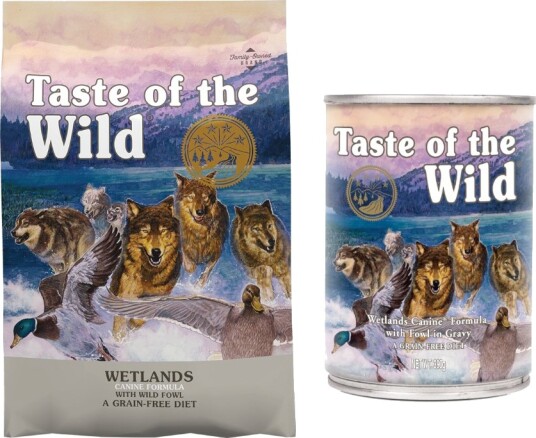 Taste Of The Wild Tørrfôr + Våtfôr Til En Spesialpris Wetlands + Wetlands 12.2 kg 390 G 12.2 kg 390 G