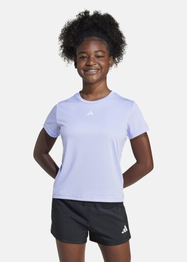 Adidas Jg Tr Es T Vioton/White 152 T Shirts Adidas Jg Tr Es T Vioton/White 152 T Shirts