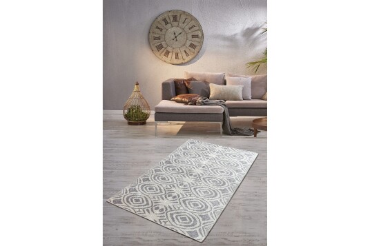 Hall Matte Blome Grå 60 x 140