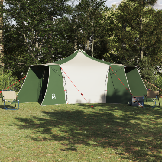 Tipi telt med tak med lagring grønn 492 x 492 x 275 cm taft