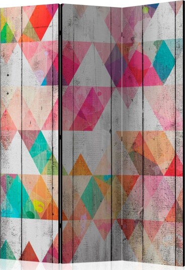 Romdeler - Rainbow Triangles 135x172 - Artgeist sp. z o. o.