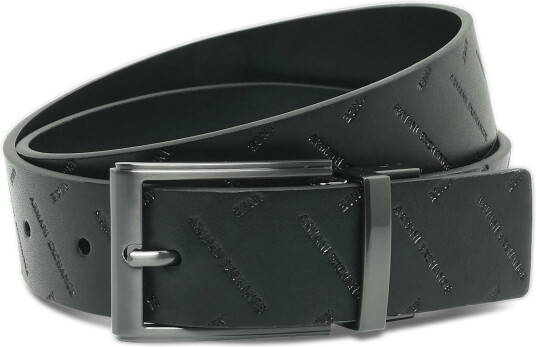 Armani Exchange Tongue Belt - Black - 90