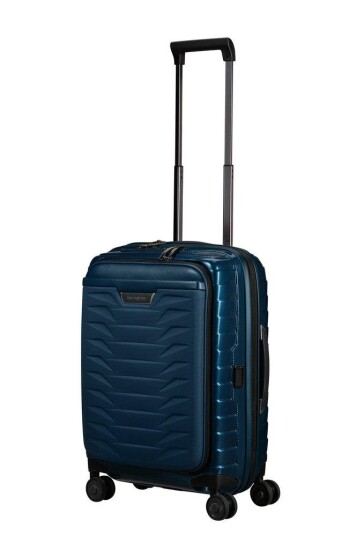 Samsonite PROXIS Utvidbar Pc-kabinkoffert 55 cm med 4 hjul Petrol Blue