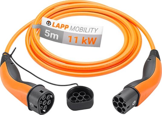 Lapp Type 2 Ladekabel 5 m 11 kW 20 A 3-Faset Oransje Lapp Type 2 Ladekabel 5 m 11 kW 20 A 3-Faset Oransje