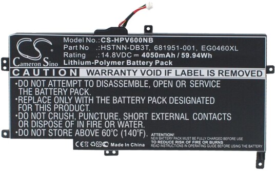 Batteri til HP Envy Sleekbook 6 etc