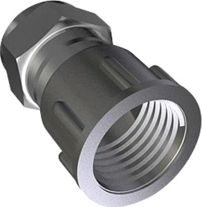 Ibp Conex Overgang 1/2-15 Mm Kompression Med Muffe Forkromet