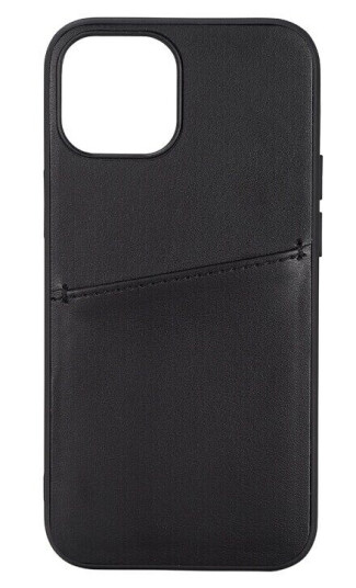 Buffalo PU 1 Kort Mobildeksel til iPhone 13 Mini Svart