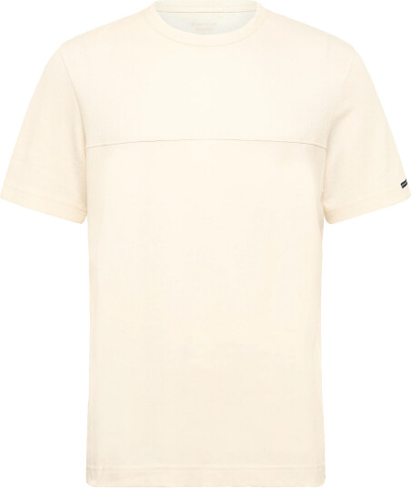Tom Tailor Structured Cutline T Shirt Cream XL