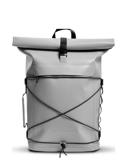 KILOMETER STUDIOS Pannier Rolltop (Incl 2 Carabiners) - Grey - 22-30L KILOMETER STUDIOS Pannier Rolltop (Incl 2 Carabiners) - Grey - 22-30L