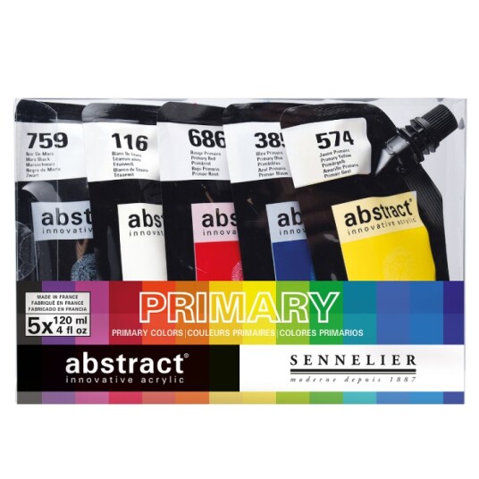 Sennelier Abstract Akrylmaling Primary Colors