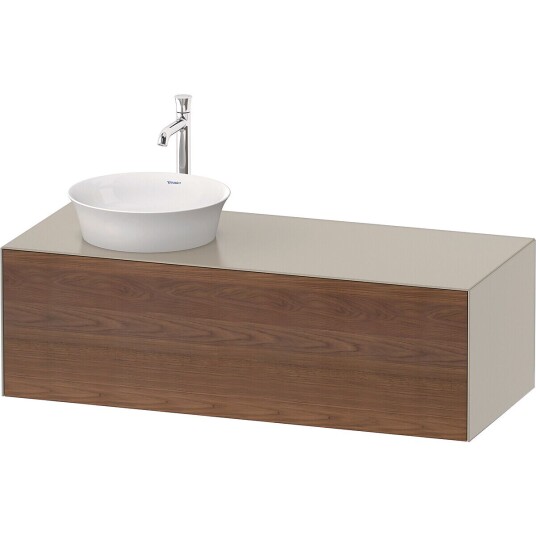 Duravit White Tulip Servantskap 1 skuff 130x55x40,8 cm Valnøtt/Taupe Matt