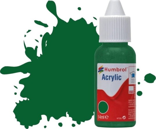 Humbrol Akryl No 120 Light Green - Matt 14ml Dropper Bottle