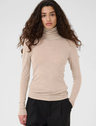 Gestuz Niniagz Wool Rollneck Noos - Beige - XS