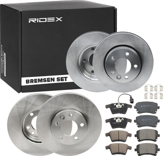 Bremseskiver og -klosser RIDEX 3405B0376