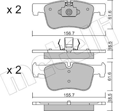 METELLI 22 0960 0 Bremseklosser