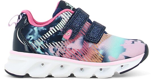 Leaf Skalka Blinkende Sneakers Navy/Pink 27