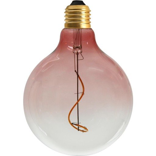 Halo Design LED Globe lyspære med farget glass, rød