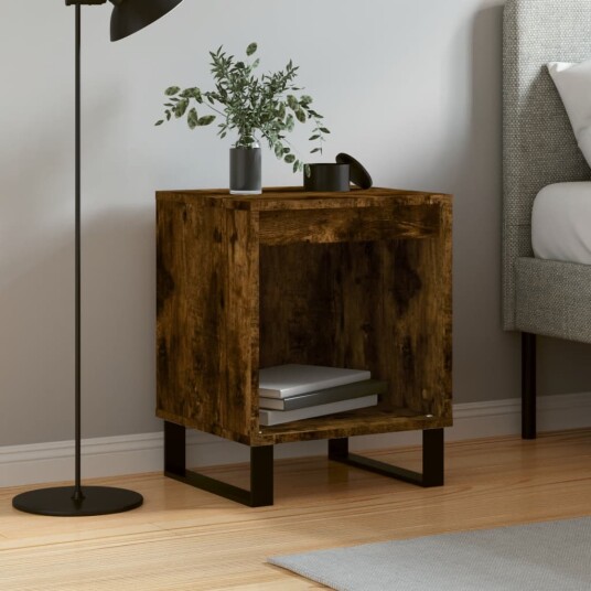 Nattbord røkt eik 40x35x50 cm konstruert tre 8721012111257