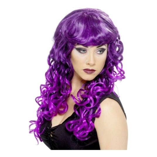 Smiffys Sirene Lilla Parykk - One size Smiffys Sirene Lilla Parykk - One size