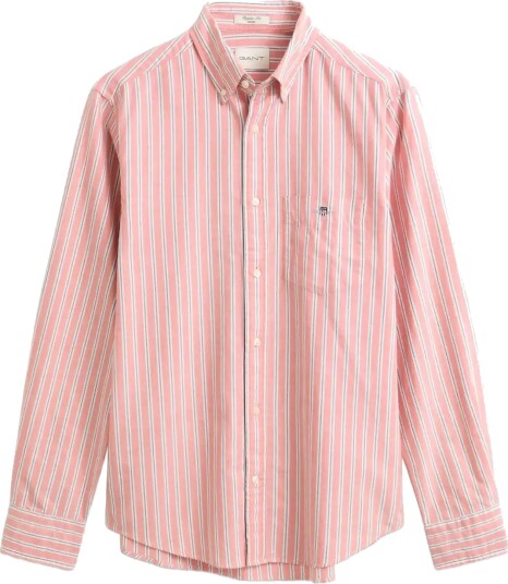 Gant Reg Classic Oxford Stripe Shirt Coral S