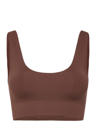 Organic Basics Smooth Bralette   Brown   S