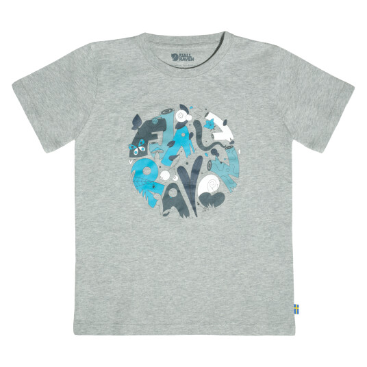 Fjellreven KIDS FOREST FINDINGS T-SHIRT GREY-MELANGE Fjellreven KIDS FOREST FINDINGS T-SHIRT GREY-MELANGE