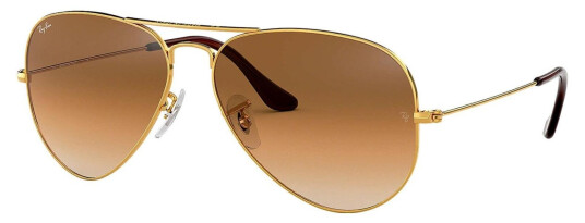 Ray-Ban Aviator Gold Crystal Brown 55