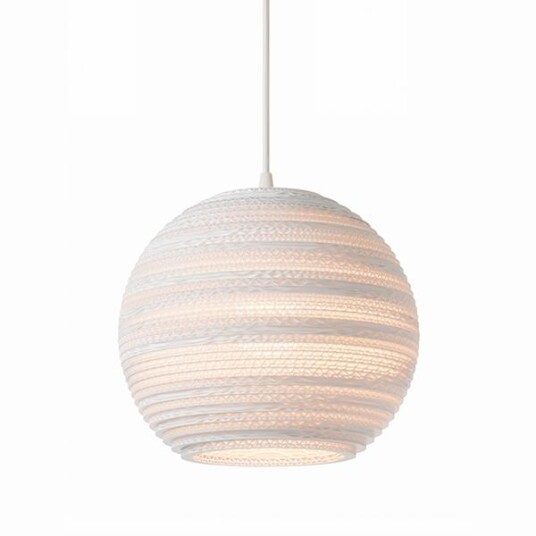 Graypants Scraplight Moon 10 Taklampe Liten Hvit