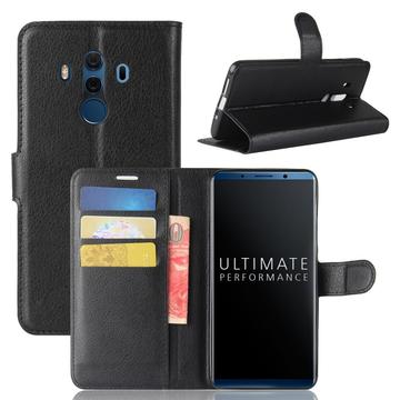 Huawei Mate 10 Pro Lommebok-deksel med Magnetisk Lukning Svart