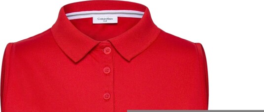 Calvin Klein Golf S/Less Peformance Cotton Pique Polo Red XS