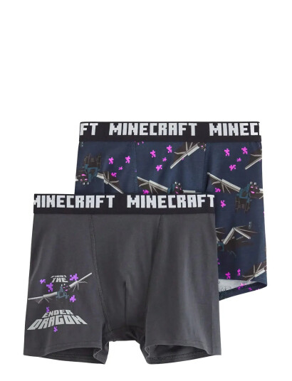 Lindex Boxer 2P Minecraft Multi/patterned 158/164 Lindex Boxer 2P Minecraft Multi/patterned 158/164