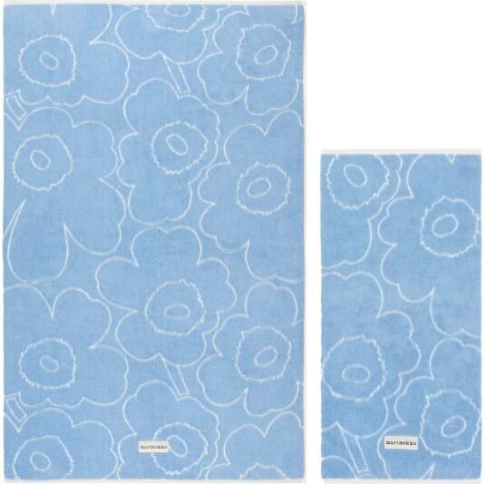 Marimekko Piirto Unikko håndklesett 2 deler Blue