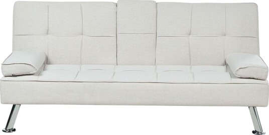 Ferne Sovesofa 3 seter Beige/Sølv