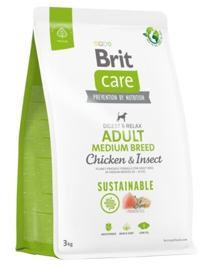 Brit Care Hundemat Tørrfor Medium Rase med Kylling og Insekter 3 kg