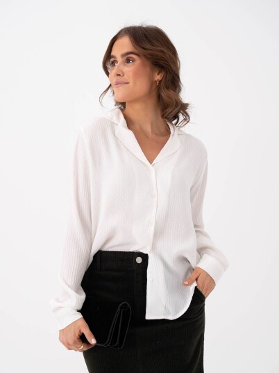 Selected Femme Kamma Long Sleeve Shirt Hvit 34