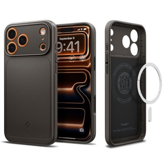Spigen Thin Fit MagSafe Deksel til iPhone 17 Pro Max - Gunmetal