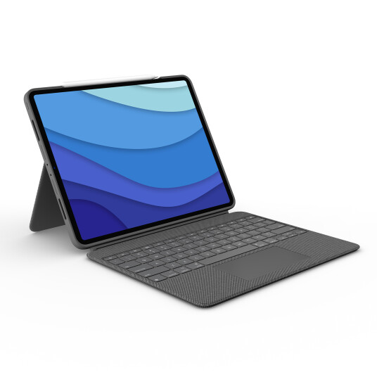 Logitech Combo Touch Tastaturdekselet for iPad Pro 12.9" med Nordisk Layout - Grå