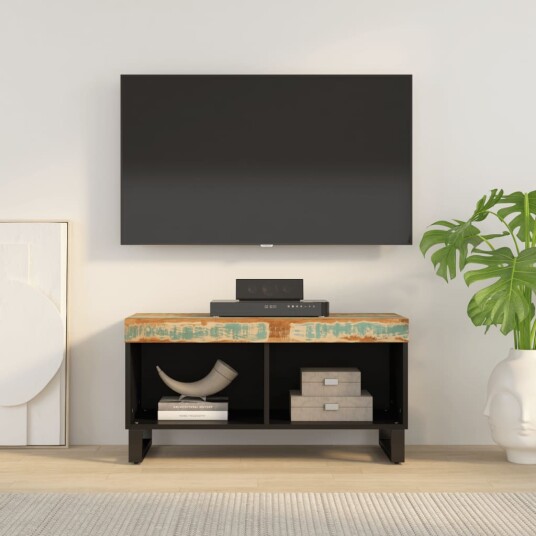 TV benk 85x33x43,5 cm gjenvunnet heltre