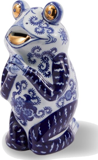 POLSPOTTEN Piggy Bank Navy L16.7X W13.3X H25.7CM