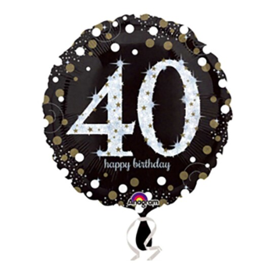 Ballongkungen AB Folieballong Sparkling Birthday 40