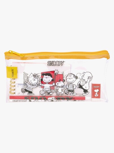 Snoopy Pennal Med Skrivesett Jeans