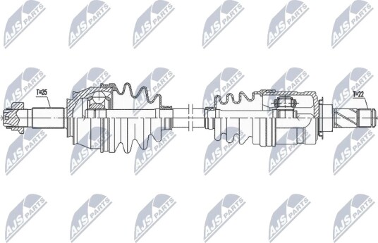 Nty Drivaksel NTY NPW PL 097 Nty Drivaksel NTY NPW PL 097