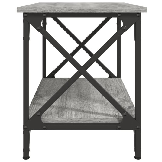 vidaXL Sidebord grå sonoma 55x38x45 cm konstruert tre