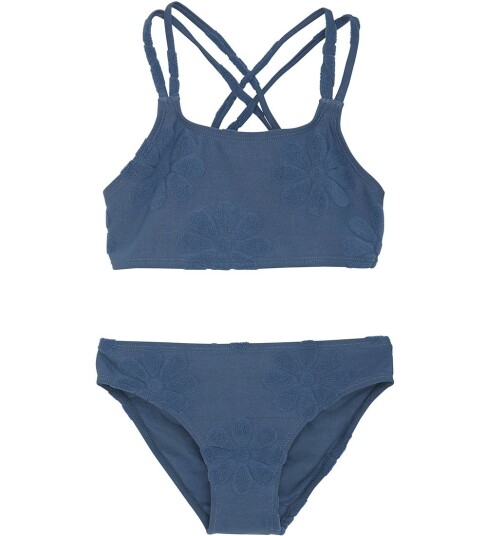 Color Kids Bikini W. Structure Blue 104