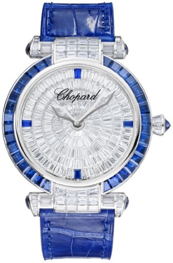 Chopard Dameklokke 384240 1005 Imperiale Sølvfarget/Lær Ø40 mm