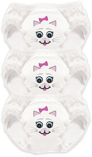 My Carry Potty Katt Pottetreningsbukser 3-pack Hvit 3-4 år My Carry Potty Katt Pottetreningsbukser 3-pack Hvit 3-4 år