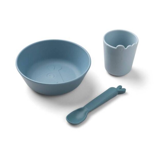Done By Deer Kiddish First Meal Set Blå