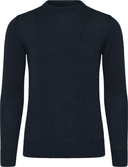 Lyle & Scott Tonal Eagle Crew Neck Jumper Navy 140 146